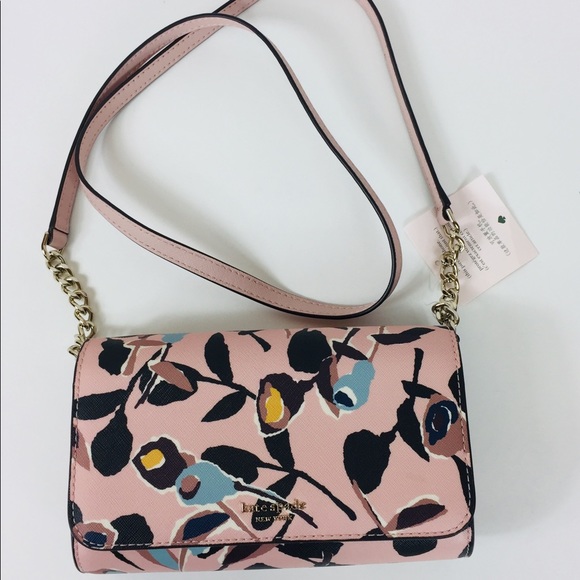 Kate Spade Cameron Paper Rose Sm  Crossbody Clutch - Picture 2 of 6